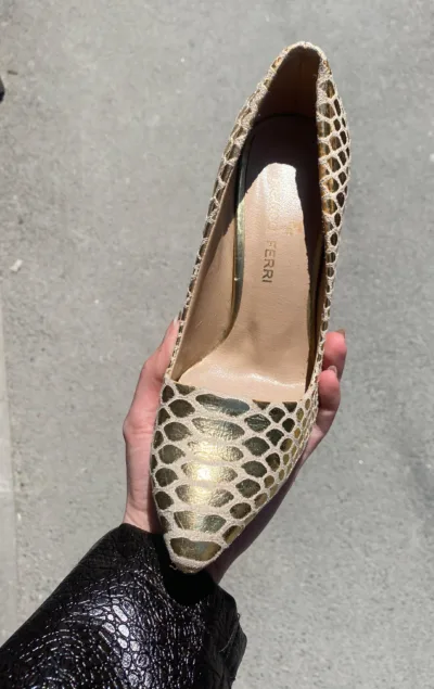 Pantofi Gold | 36