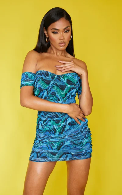 Rochie Bardot Swirl PLT | M