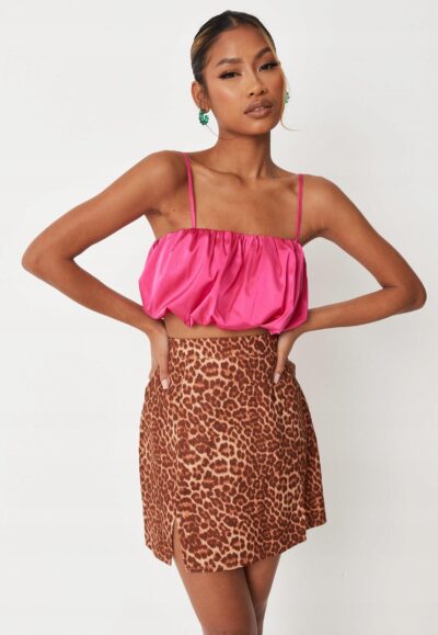 Fustă Leopard Missguided | M/EU40