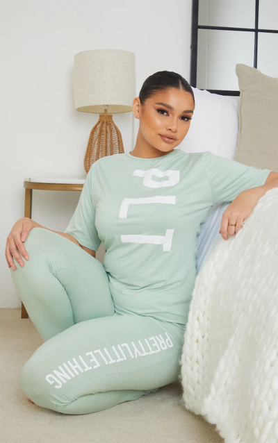 Joggers / Colanți Sage Green PLT | XL