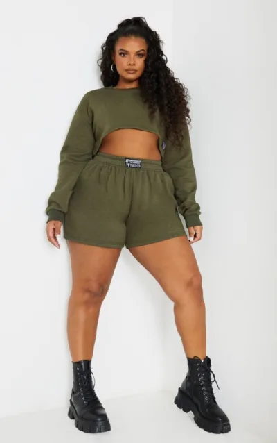 Bluză Khaki PrettyLittleThing | 4XL