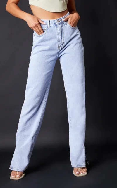 Pantaloni Split Hem PrettyLittleThing | EU40