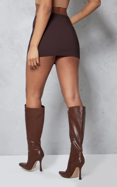 Micro-Fustă Chocolate PrettyLittleThing | XS/S EU34