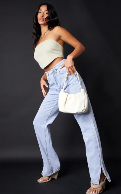 Pantaloni Split Hem PrettyLittleThing | EU40