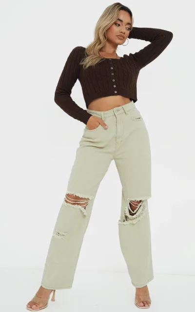 Top Chocolate PrettyLittleThing | S