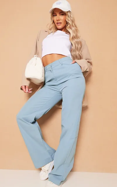 Pantaloni straight PrettyLittleThing | EU40/L