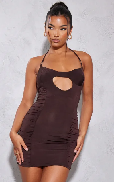 Rochie Chocolate PrettyLittleThing | M/EU38
