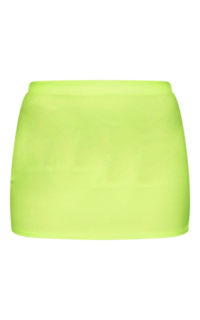 Fustă micro lime PrettyLittleThing | EU38/M