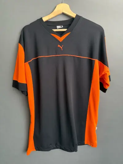 Tricou Barbati Puma Negru-Portocaliu | marimea XL