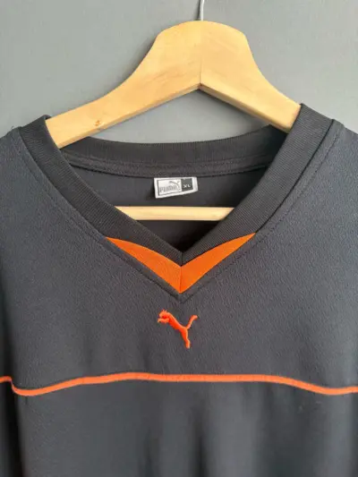Tricou Barbati Puma Negru-Portocaliu | marimea XL