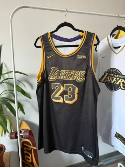 Tricou Basketball Negru Lakers Barbati | Marimea XL