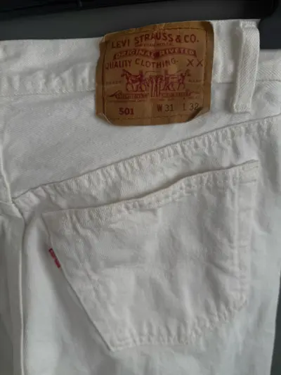 Blugi Levi’s 501 Albi Femei | W31 L32
